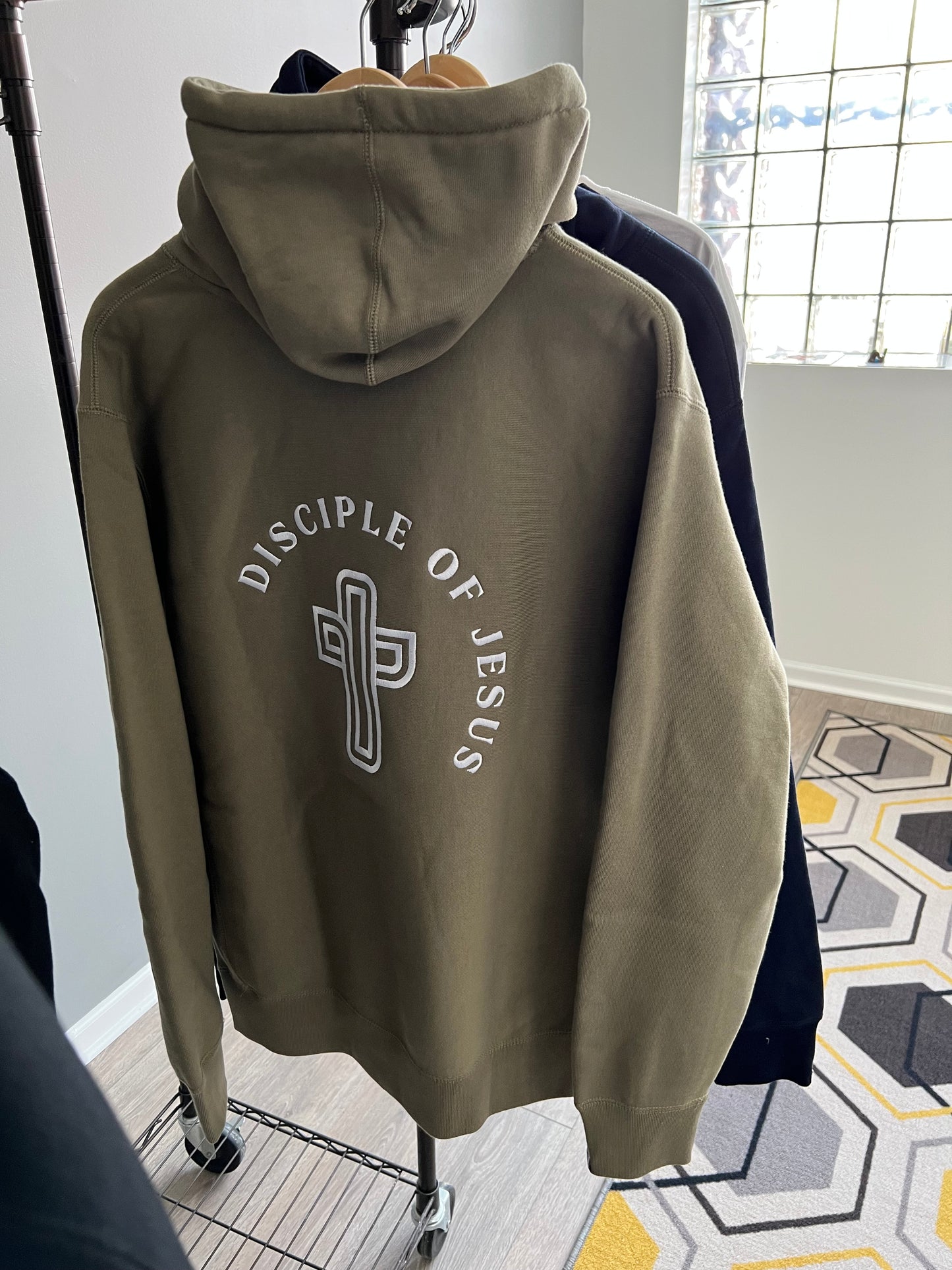 Disciple of Jesus Olive hoodie