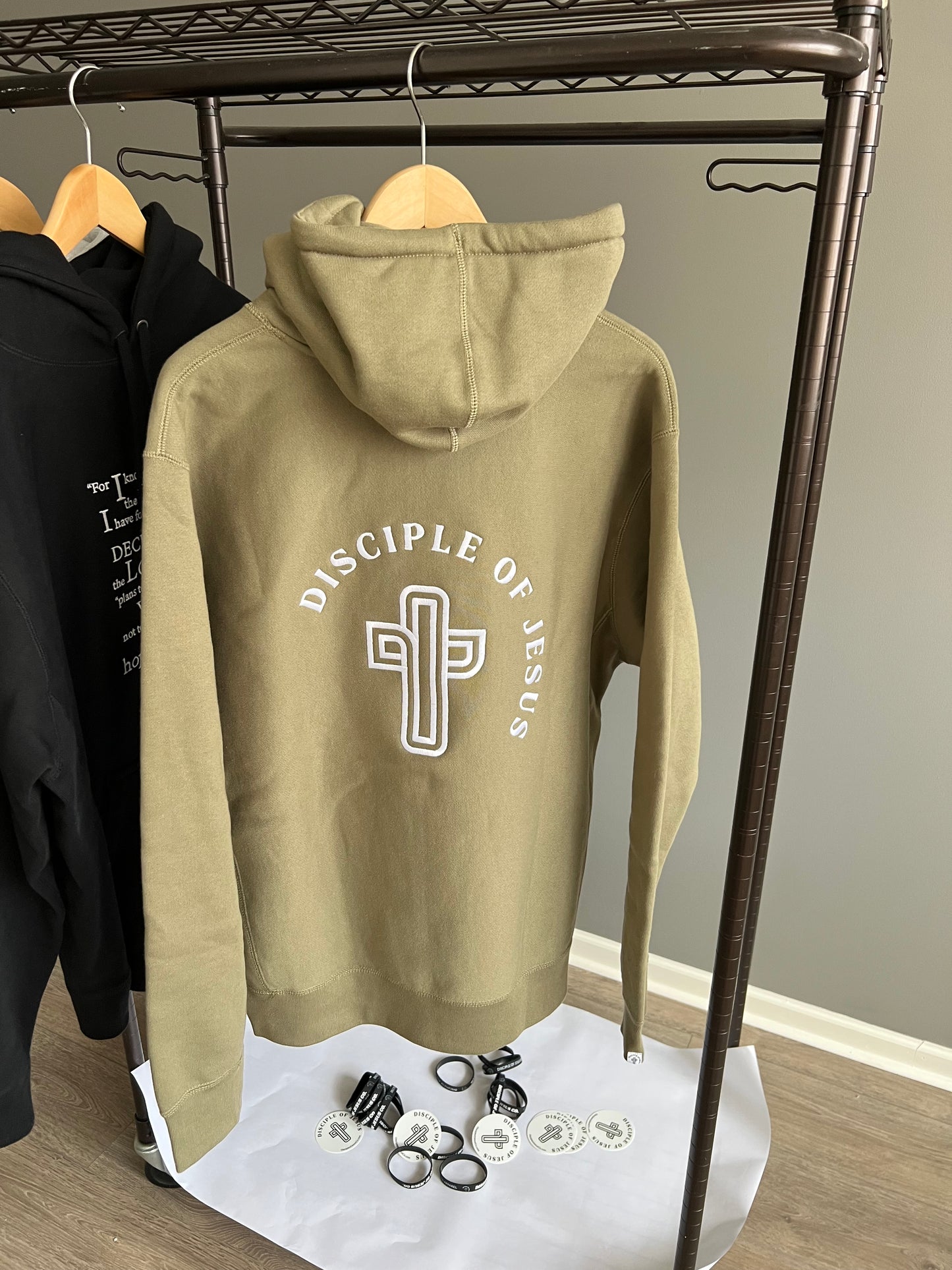 Disciple of Jesus Olive hoodie