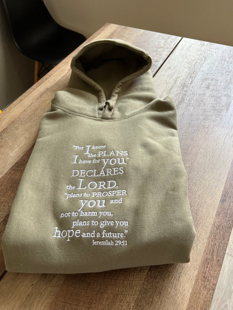 Disciple of Jesus Olive hoodie